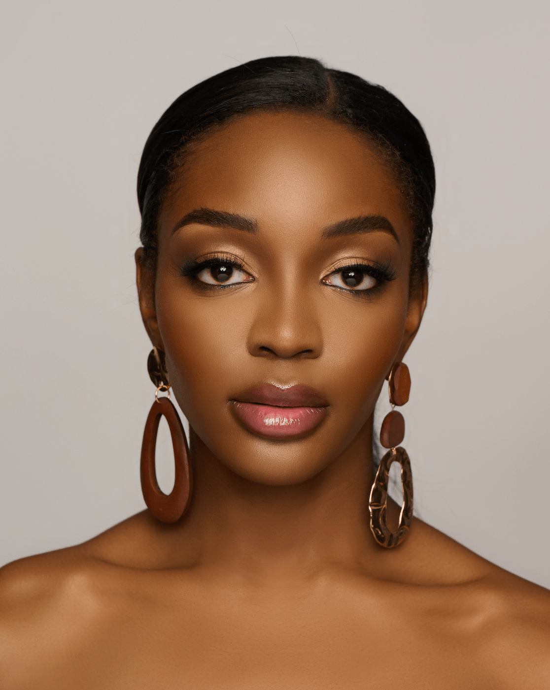 Long Wooden Asymmetric Designed Ethnic Dangle Earrings - Fatisha Boutique