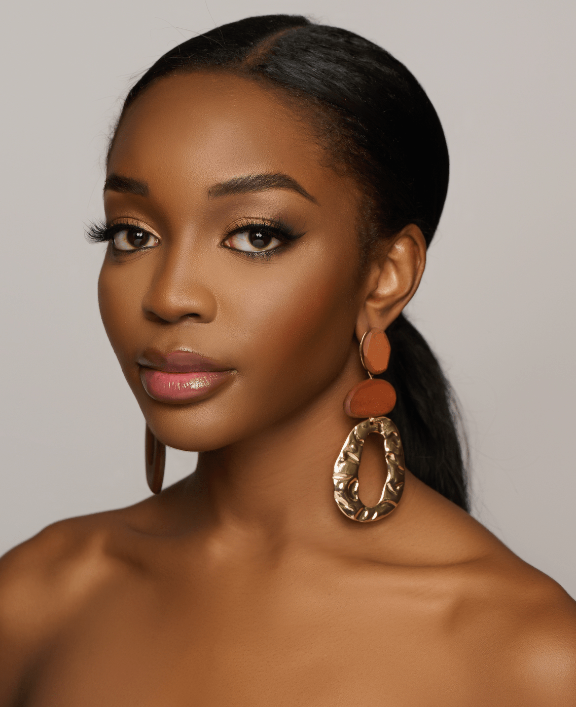Long Wooden Asymmetric Designed Ethnic Dangle Earrings - Fatisha Boutique