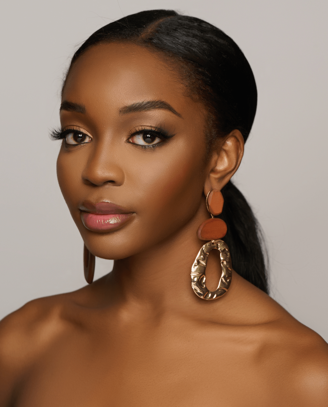 Long Wooden Asymmetric Designed Ethnic Dangle Earrings - Fatisha Boutique