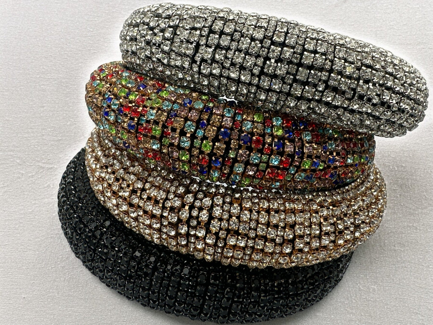 Luxury Crystal Diamante Rhinestone Baroque Padded Headband Hair Jewellery - Fatisha Boutique