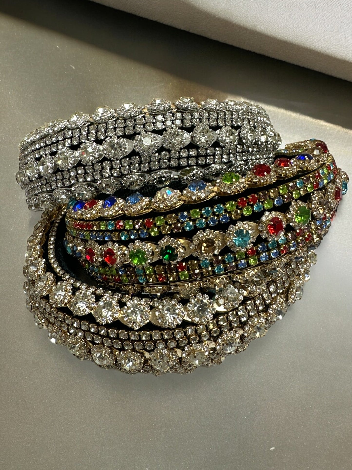 Luxury Crystal Diamante Rhinestone Baroque Padded Headband Hair Jewellery - Fatisha Boutique