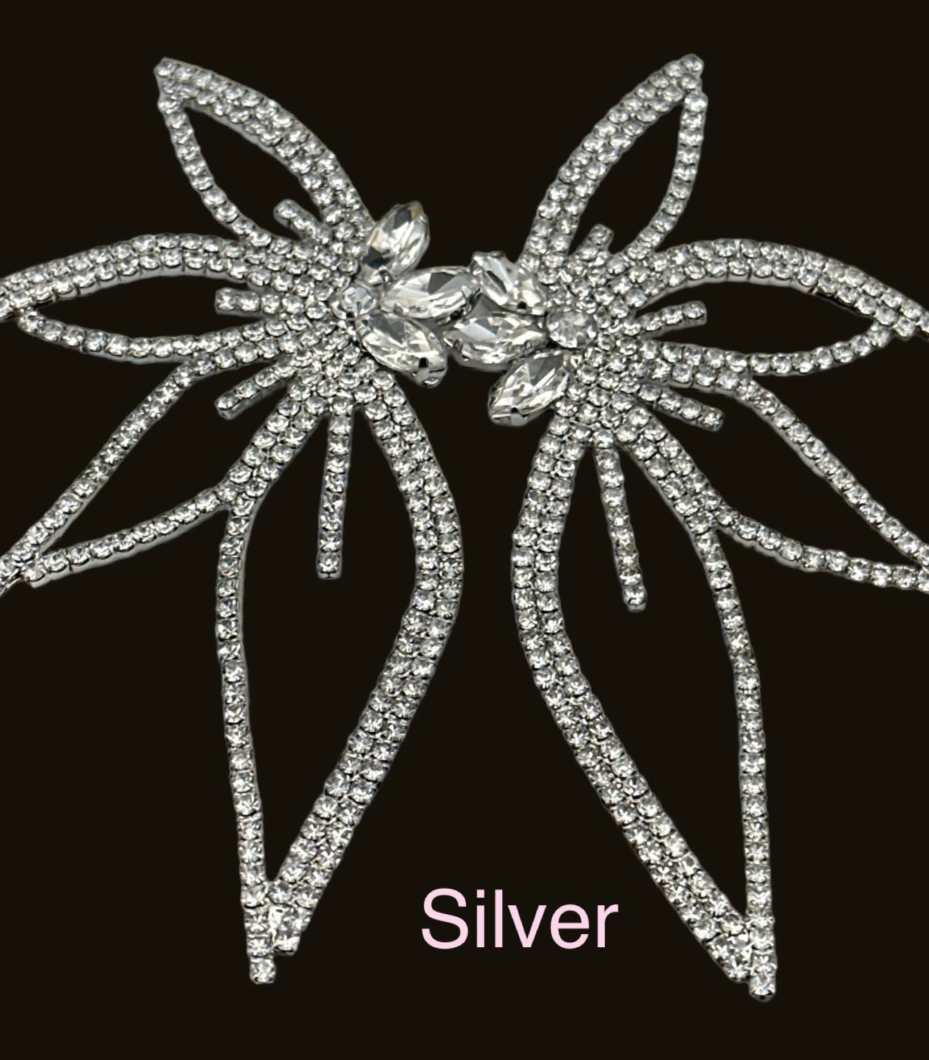 Luxury Crystal Rhinestones Flower Shape Designed Statement Stud Earrings - Fatisha Boutique