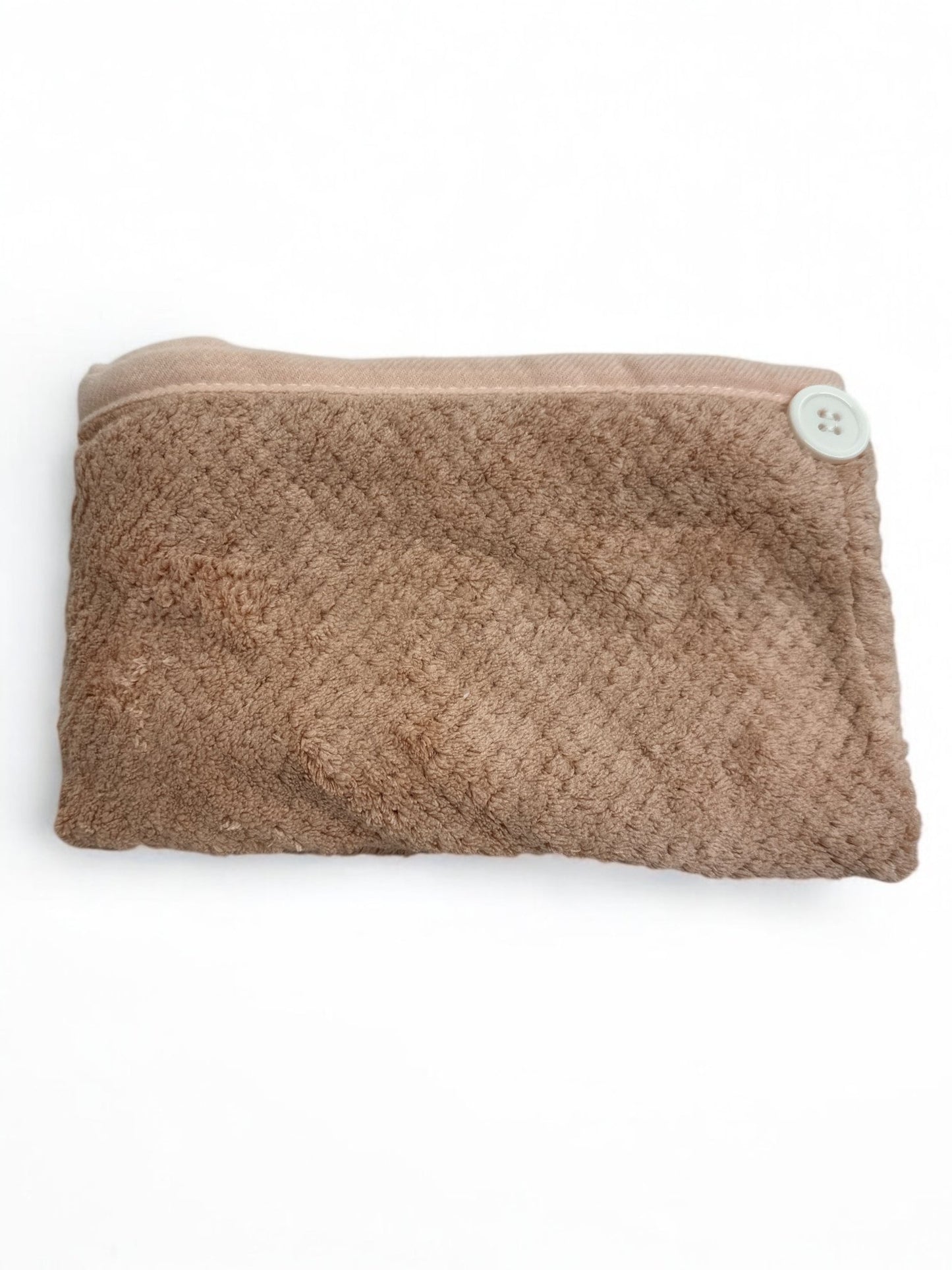 Microfiber Hair Towel Wrap | Super Absorbent & Quick Drying Hair Turban with Secure Button - Fatisha Boutique