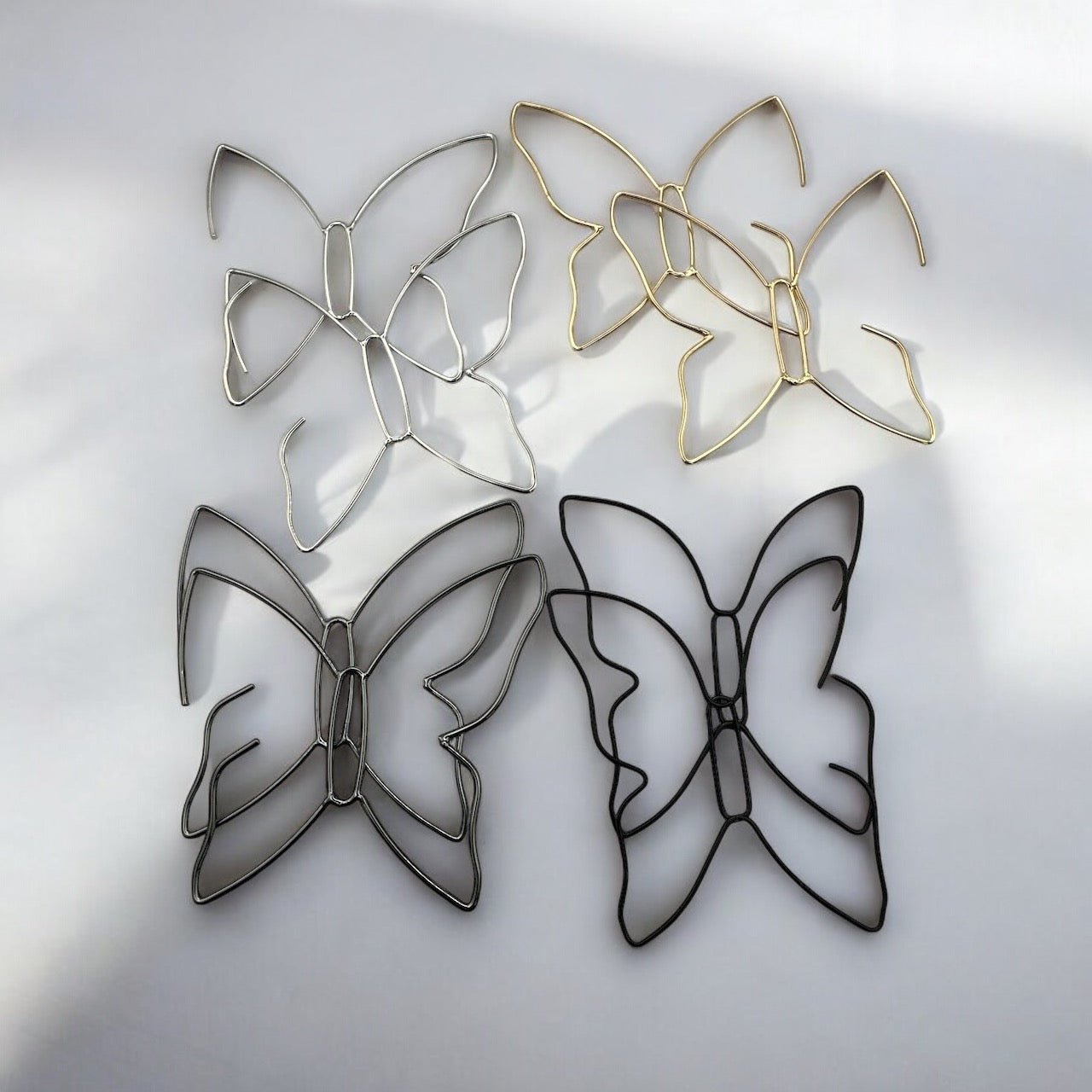 Minimalist Lightweight WireButterfly Shape Design Earrings - Fatisha Boutique