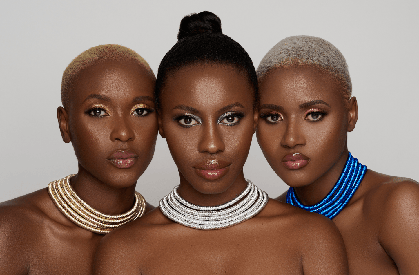 Multilayered Ropes With Magnetic Closure Collar Statement Choker Necklace Set - Fatisha Boutique
