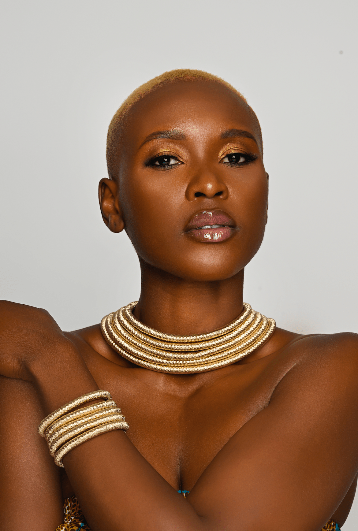 Multilayered Ropes With Magnetic Closure Collar Statement Choker Necklace Set - Fatisha Boutique