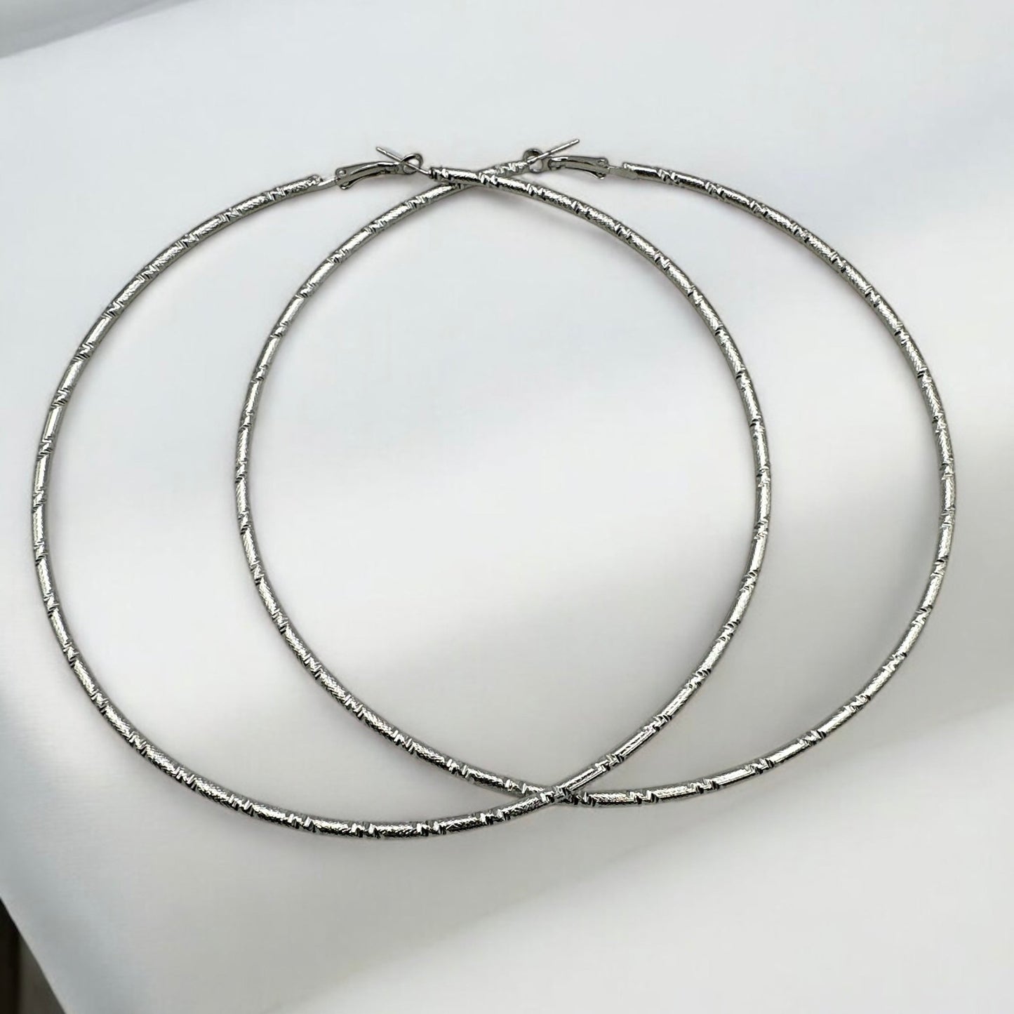 Oversized 12CM Chunky Thick Big Statement Hoop Earrings - Fatisha Boutique
