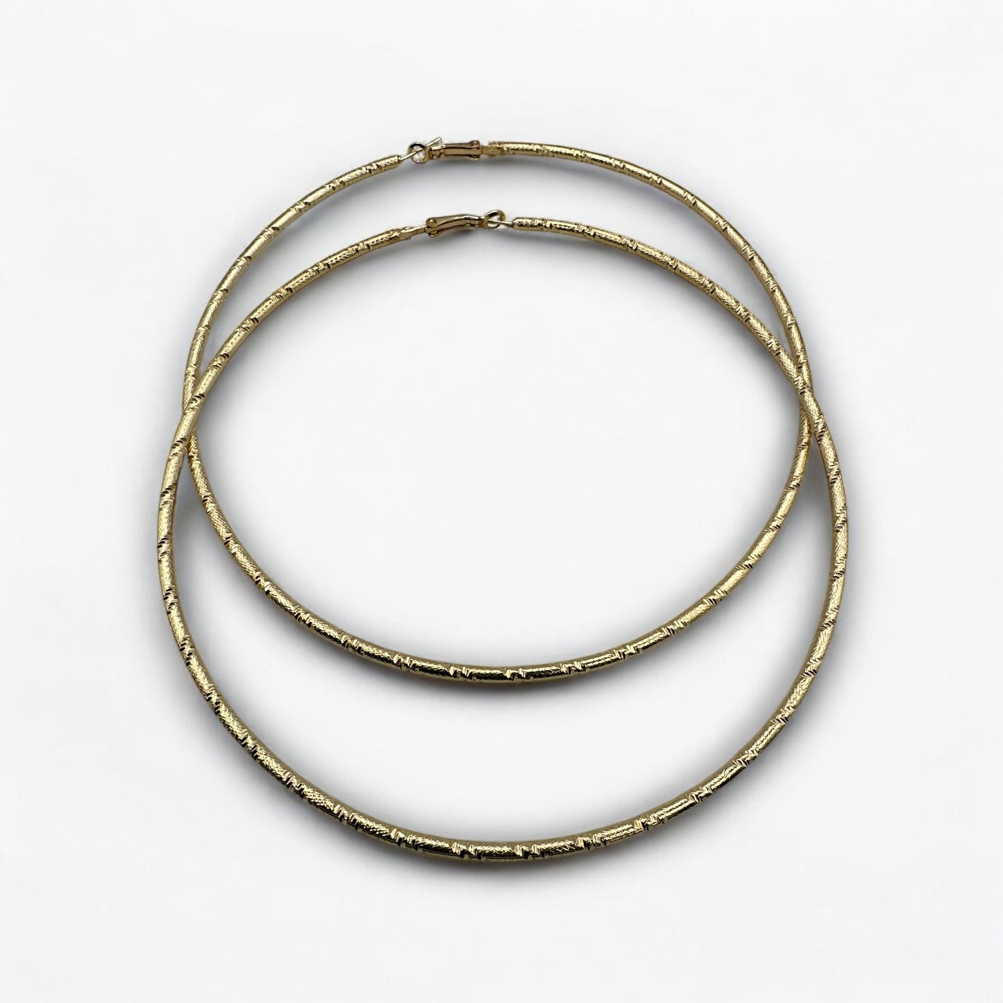 Oversized 12CM Chunky Thick Big Statement Hoop Earrings - Fatisha Boutique