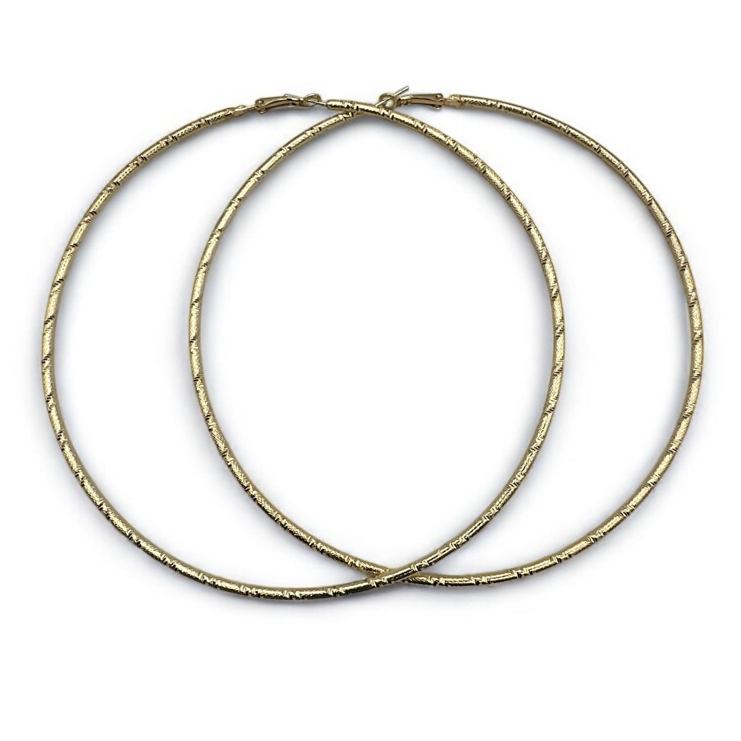 Oversized 12CM Chunky Thick Big Statement Hoop Earrings - Fatisha Boutique