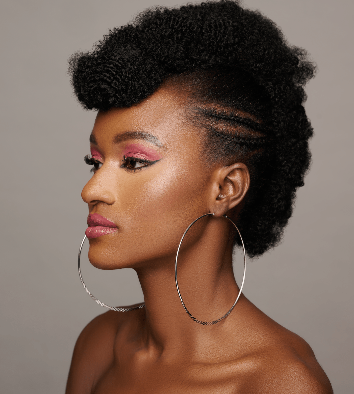 Oversized 12CM Engraved Big Statement Hoop Earrings - Fatisha Boutique