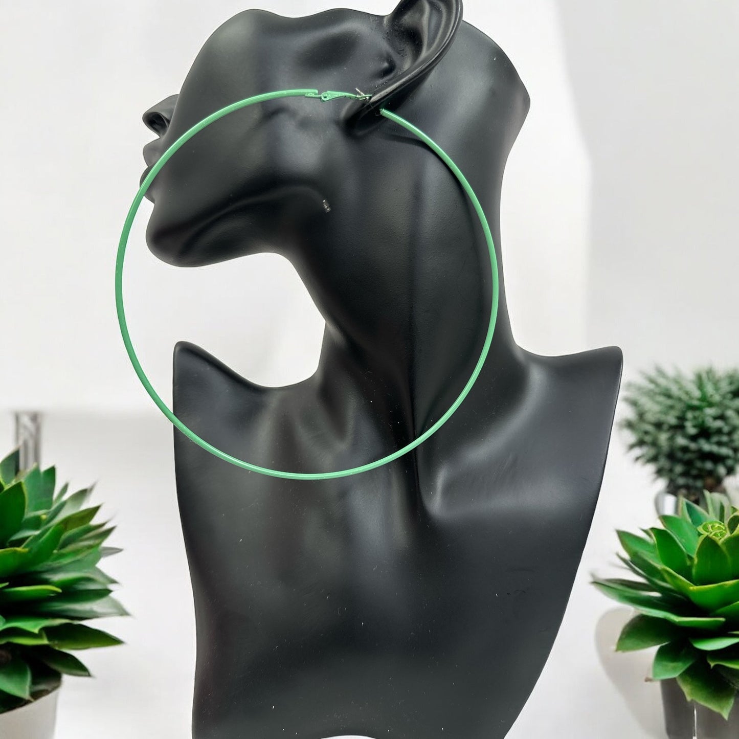 Oversized 13cm Hoop Earrings - Bold & Stylish - Fatisha Boutique
