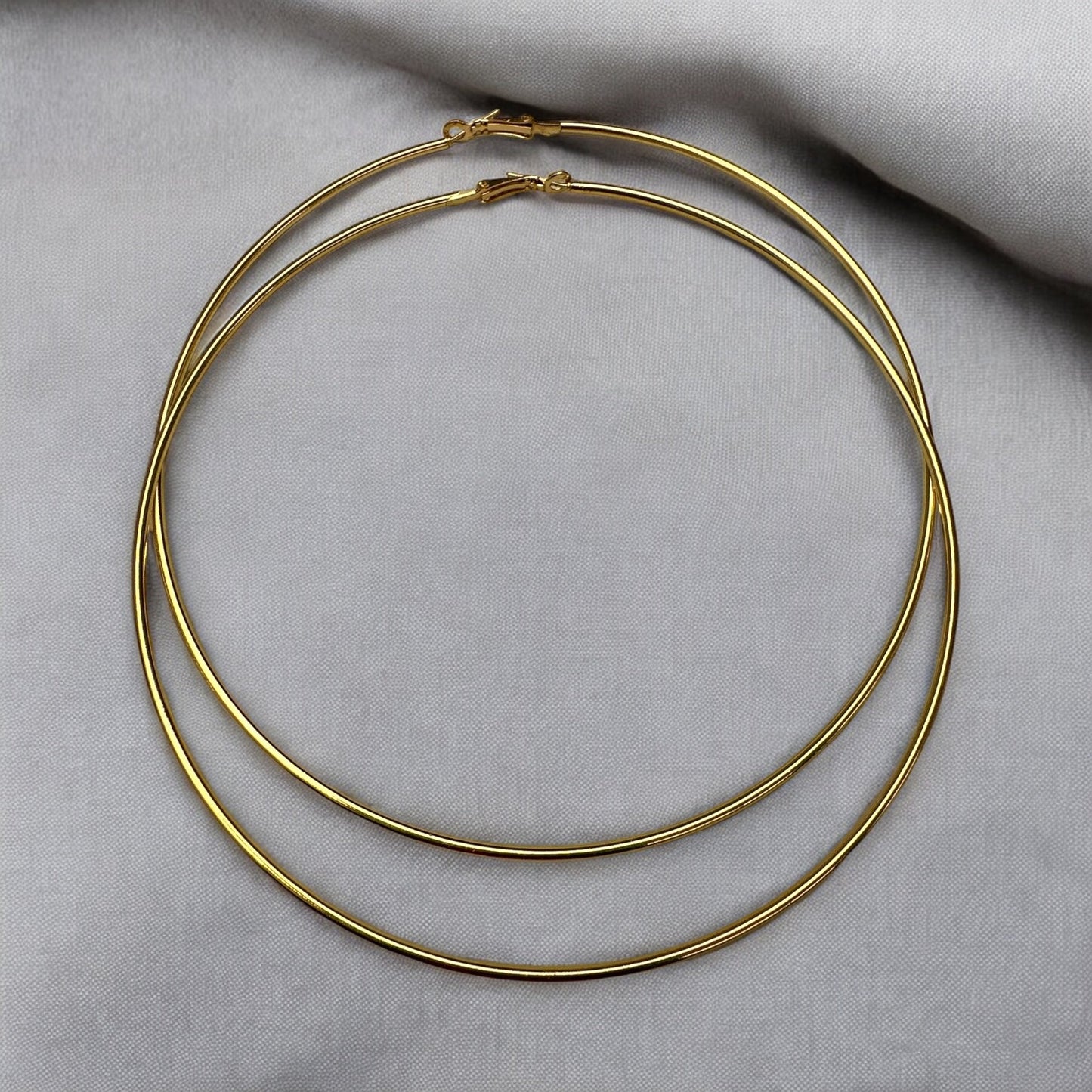 Oversized 13cm Hoop Earrings - Bold & Stylish - Fatisha Boutique