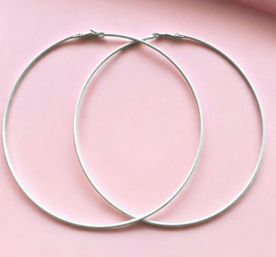Oversized 13cm Hoop Earrings - Bold & Stylish - Fatisha Boutique