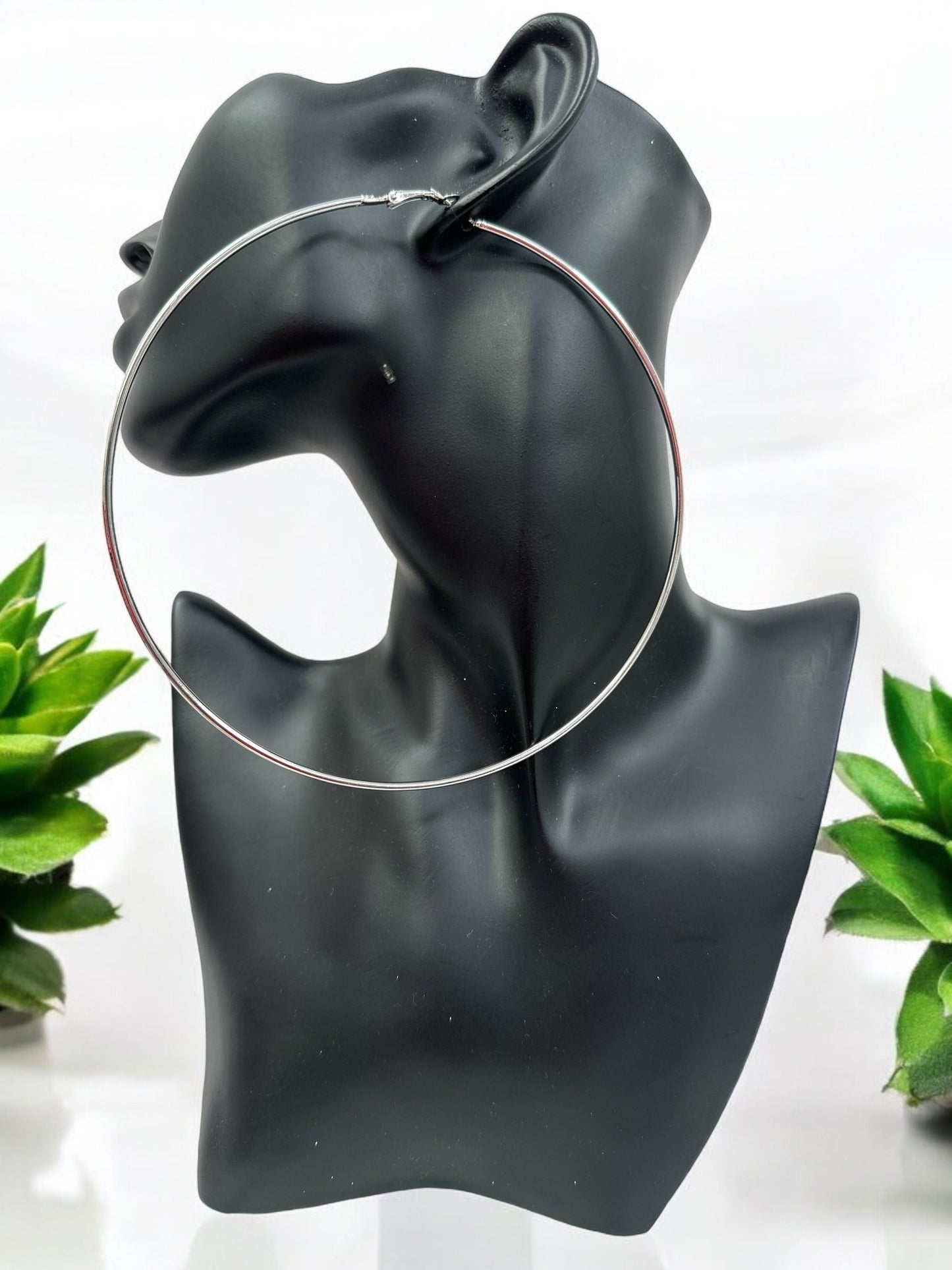 Oversized 13cm Hoop Earrings - Bold & Stylish - Fatisha Boutique
