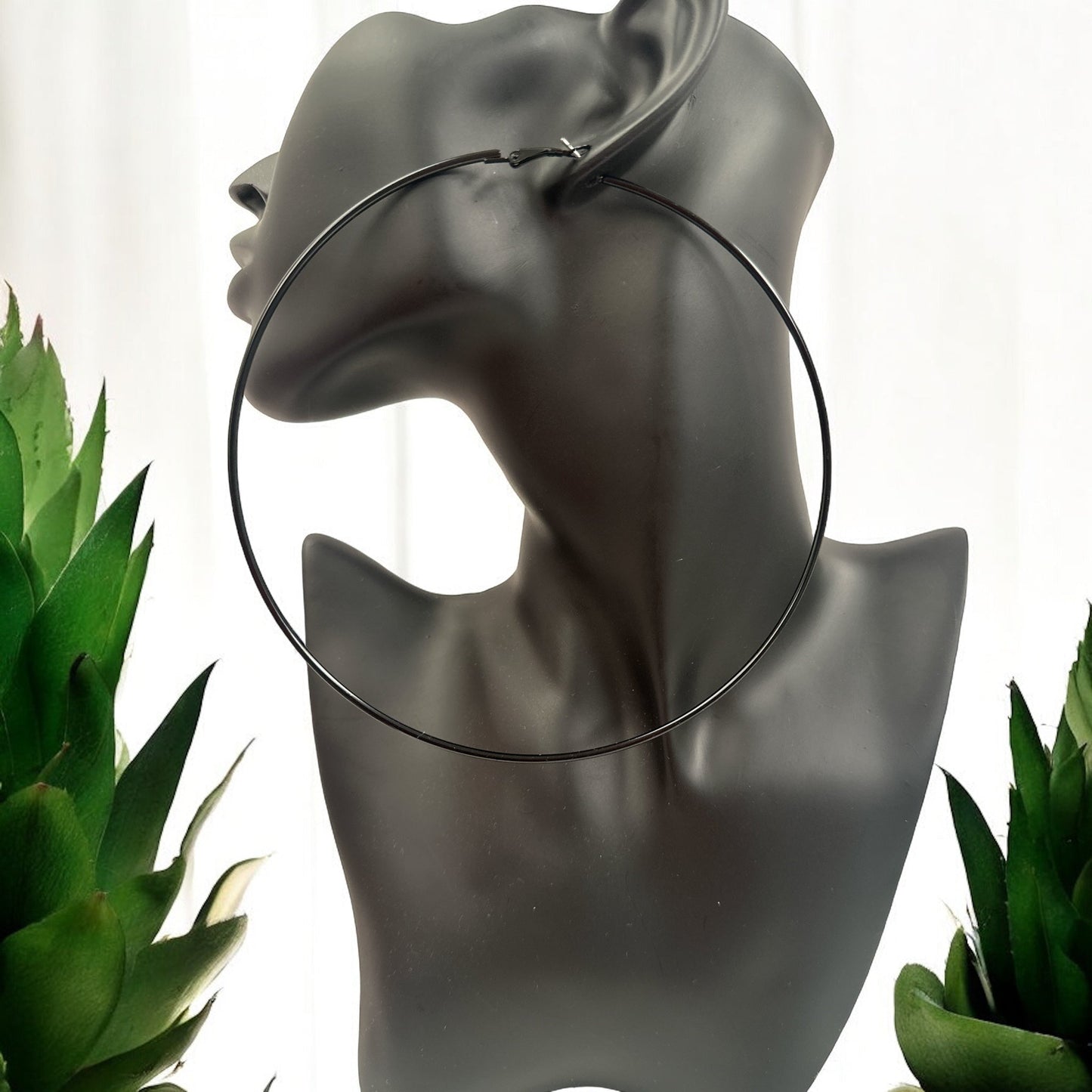 Oversized 13cm Hoop Earrings - Bold & Stylish - Fatisha Boutique