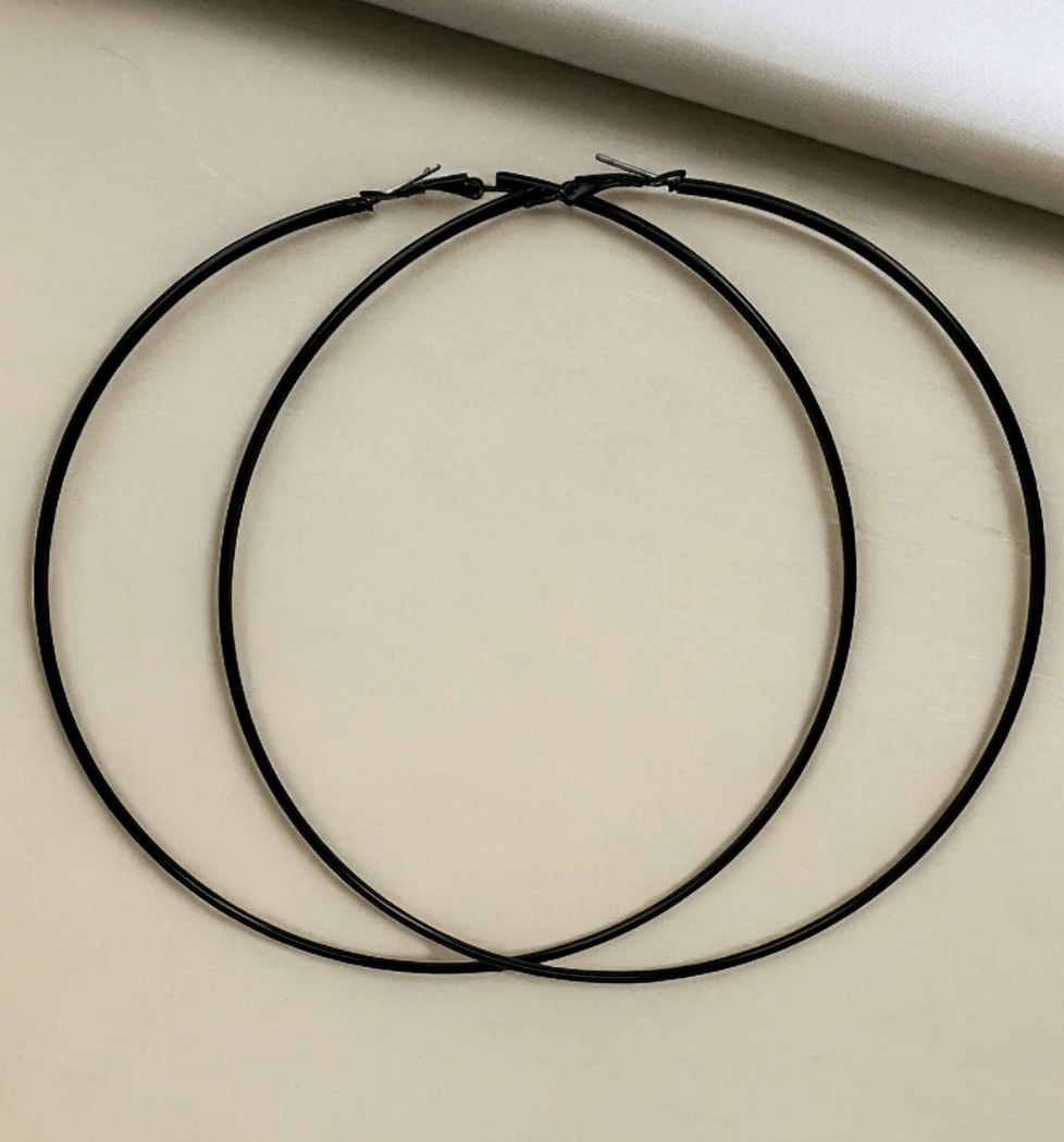 Oversized 13cm Hoop Earrings - Bold & Stylish - Fatisha Boutique