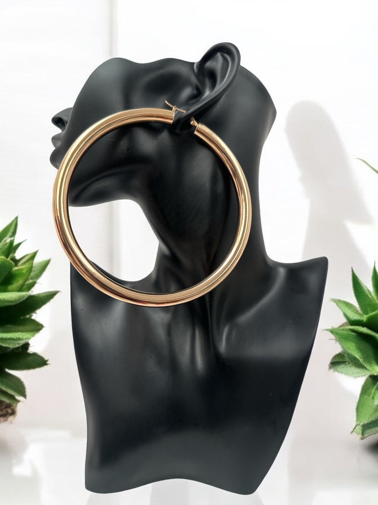 Oversized Big Statement Hoop Earrings – Bold Hoops for Women - Fatisha Boutique