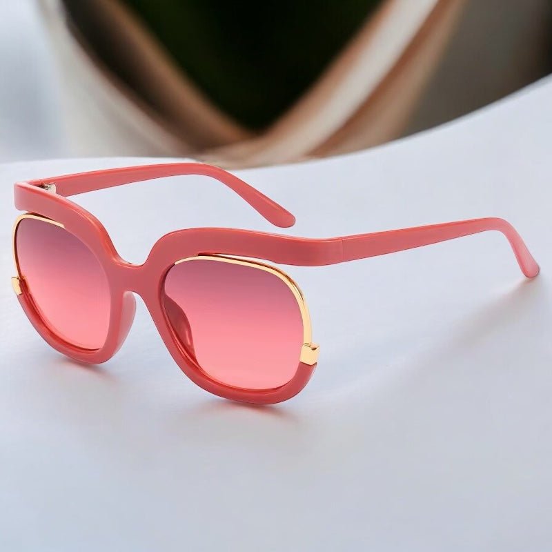 Oversized Large Frame Sunglasses – UV400 Gradient Lens Shades - Fatisha Boutique
