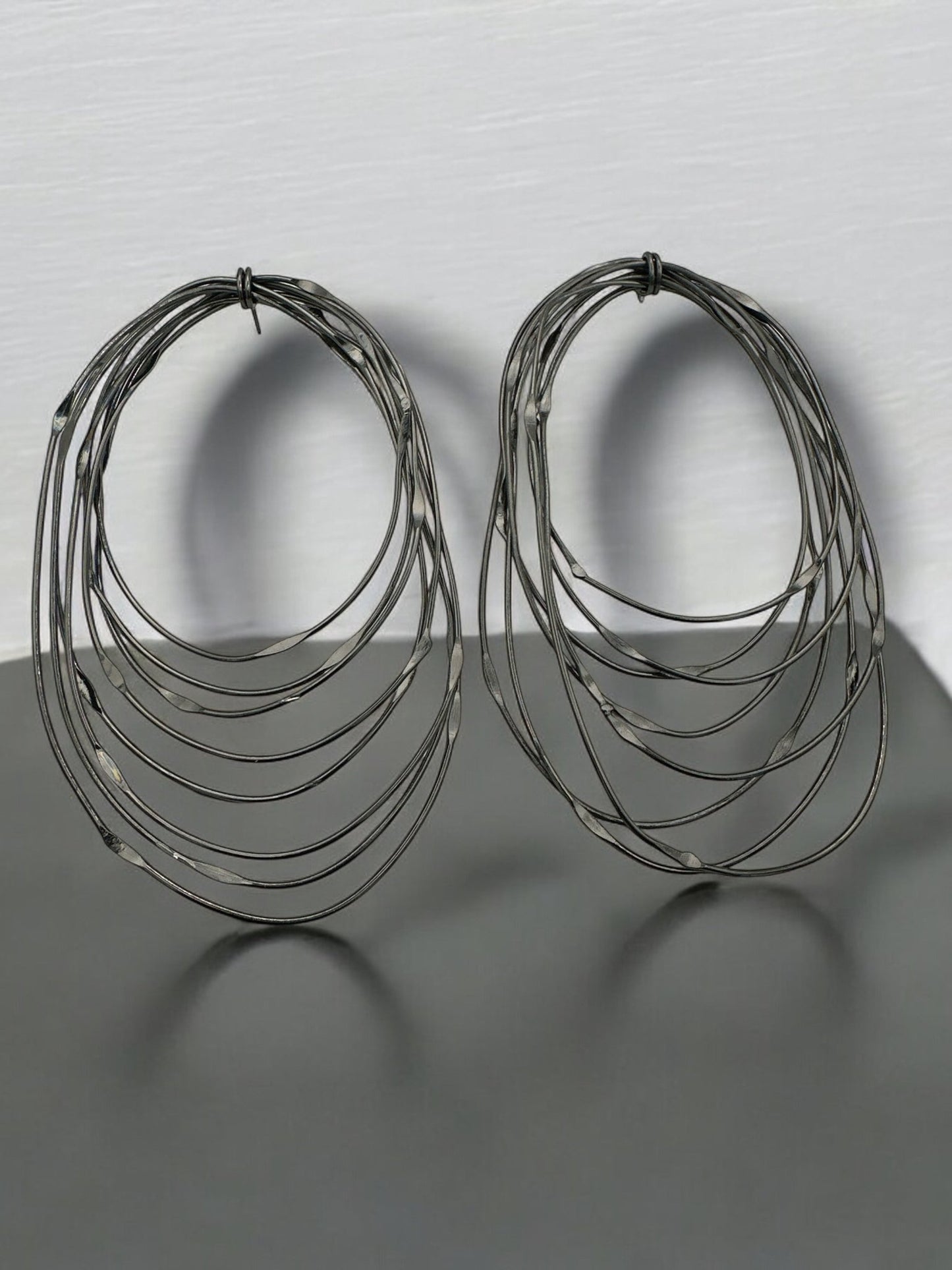 Oversized Layered Brass Hoop Earrings - Bold Statement Afrocentric Jewellery - Fatisha Boutique