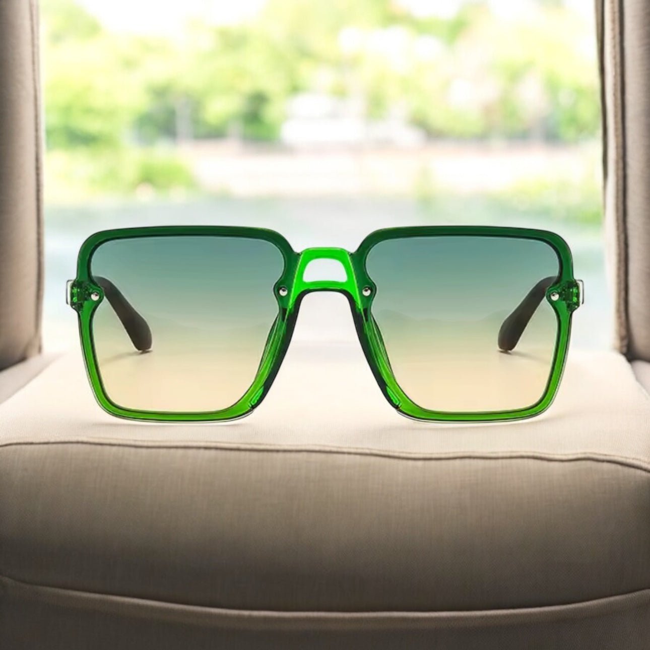 Oversized Square Trendy UV400 Sunglasses – Unisex Fashion Shades - Fatisha Boutique