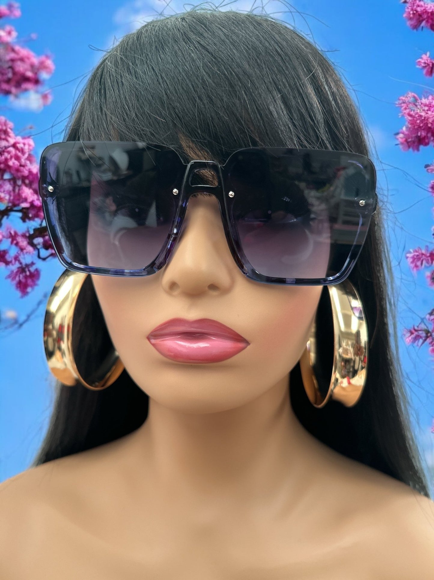 Oversized Square Trendy UV400 Sunglasses – Unisex Fashion Shades - Fatisha Boutique