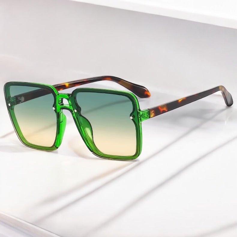 Oversized Square Trendy UV400 Sunglasses – Unisex Fashion Shades - Fatisha Boutique