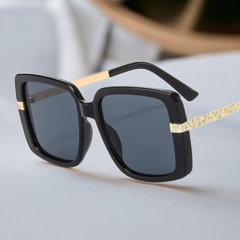 Oversized Trendy Square Sunglasses – UV400 Gradient Lens Fashion Shades for Women - Fatisha Boutique
