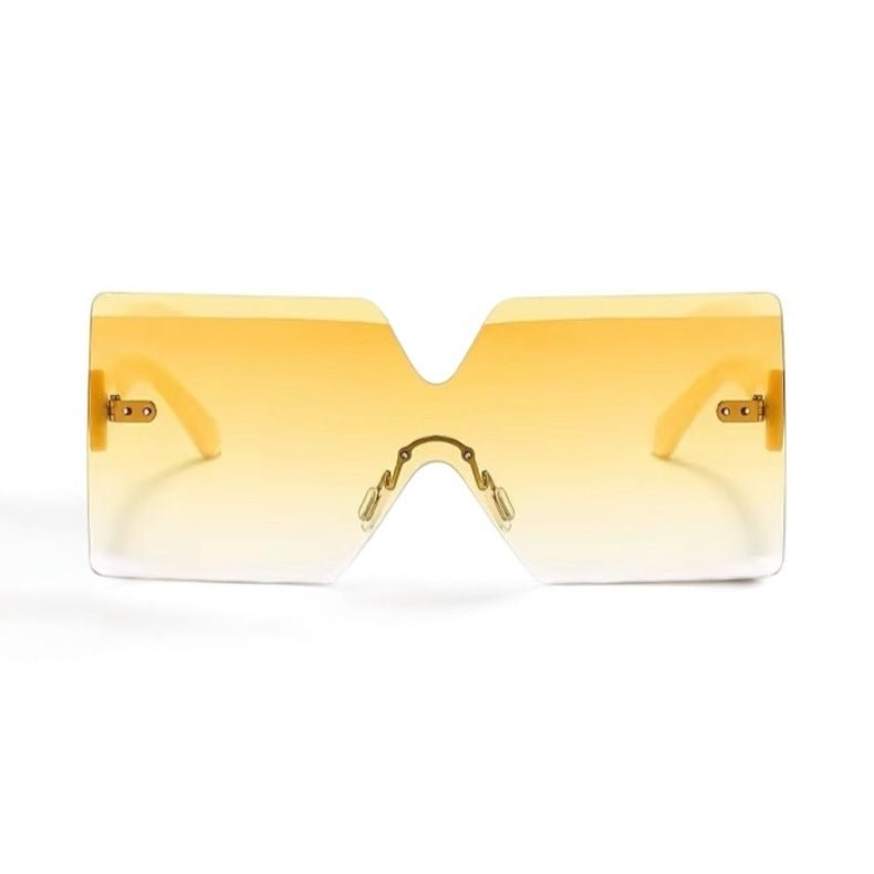 Oversized Trendy Square Sunglasses – UV400 Gradient Lens Fashion Shades for Women - Fatisha Boutique
