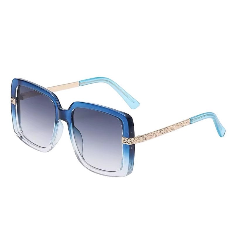 Oversized Trendy Square Sunglasses – UV400 Gradient Lens Fashion Shades for Women - Fatisha Boutique