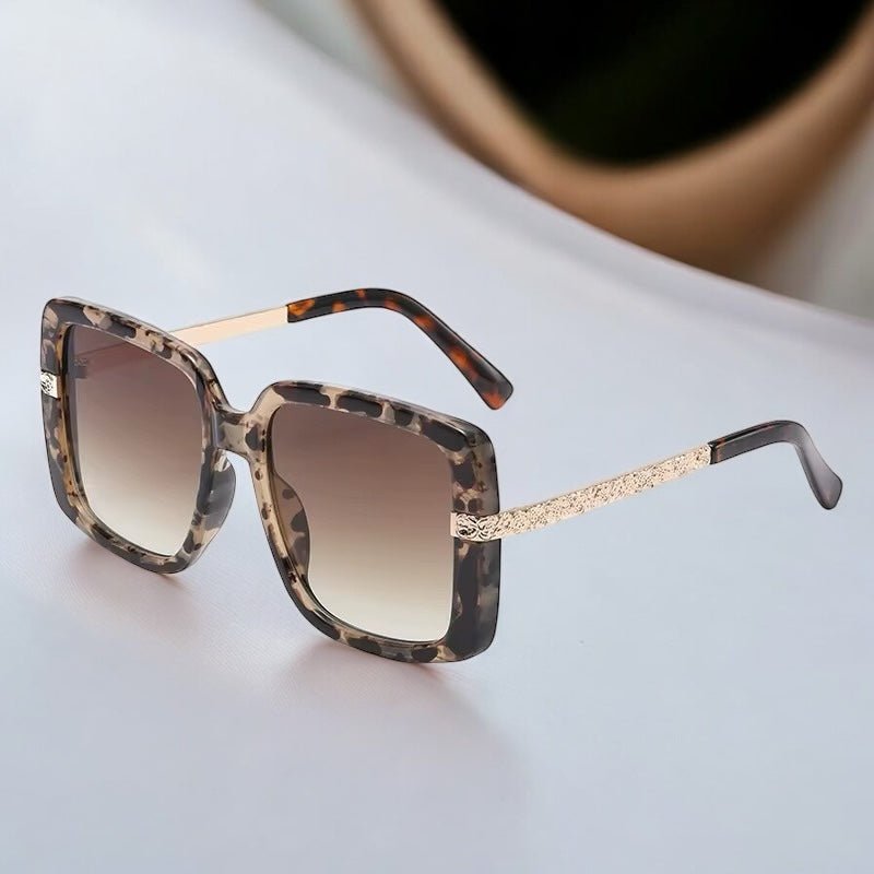 Oversized Trendy Square Sunglasses – UV400 Gradient Lens Fashion Shades for Women - Fatisha Boutique