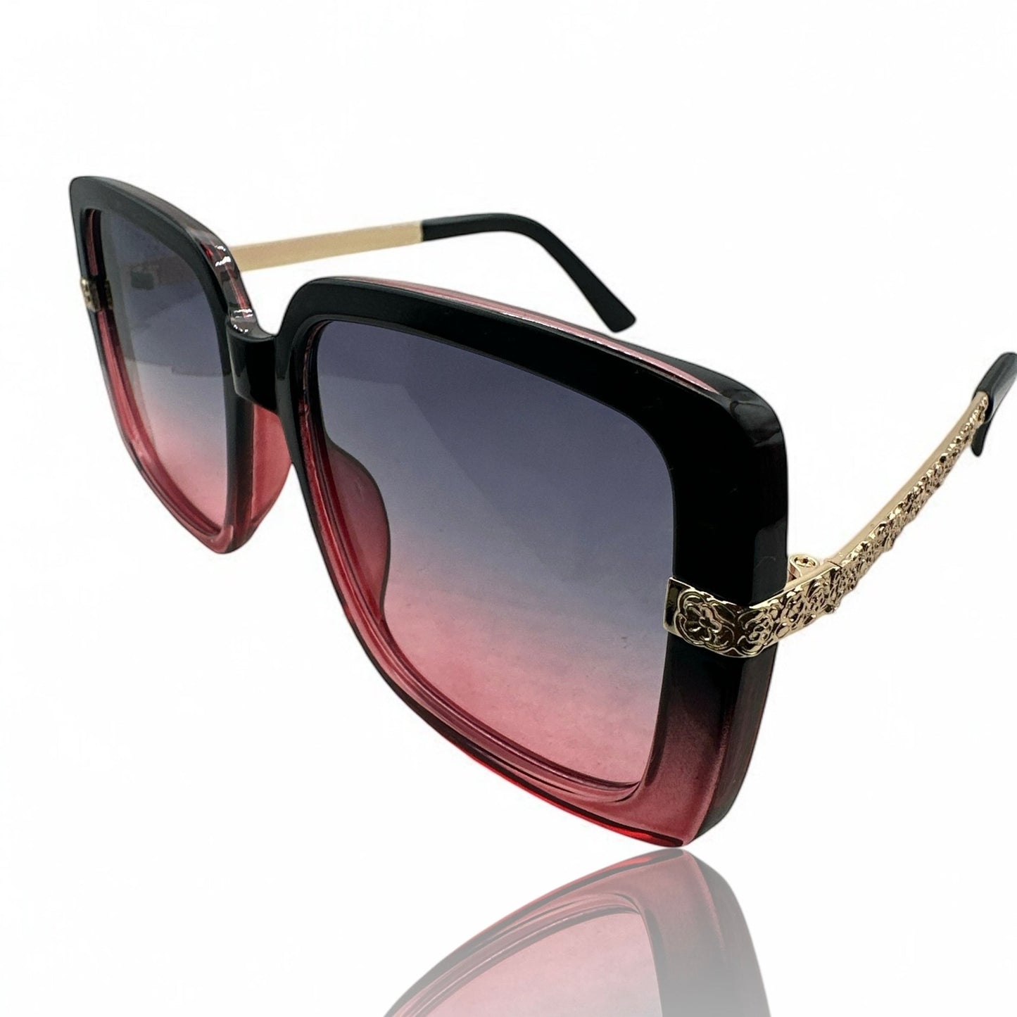 Oversized Trendy Square Sunglasses – UV400 Gradient Lens Fashion Shades for Women - Fatisha Boutique