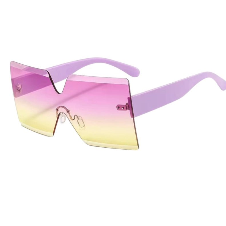 Oversized Trendy Square Sunglasses – UV400 Gradient Lens Fashion Shades for Women - Fatisha Boutique