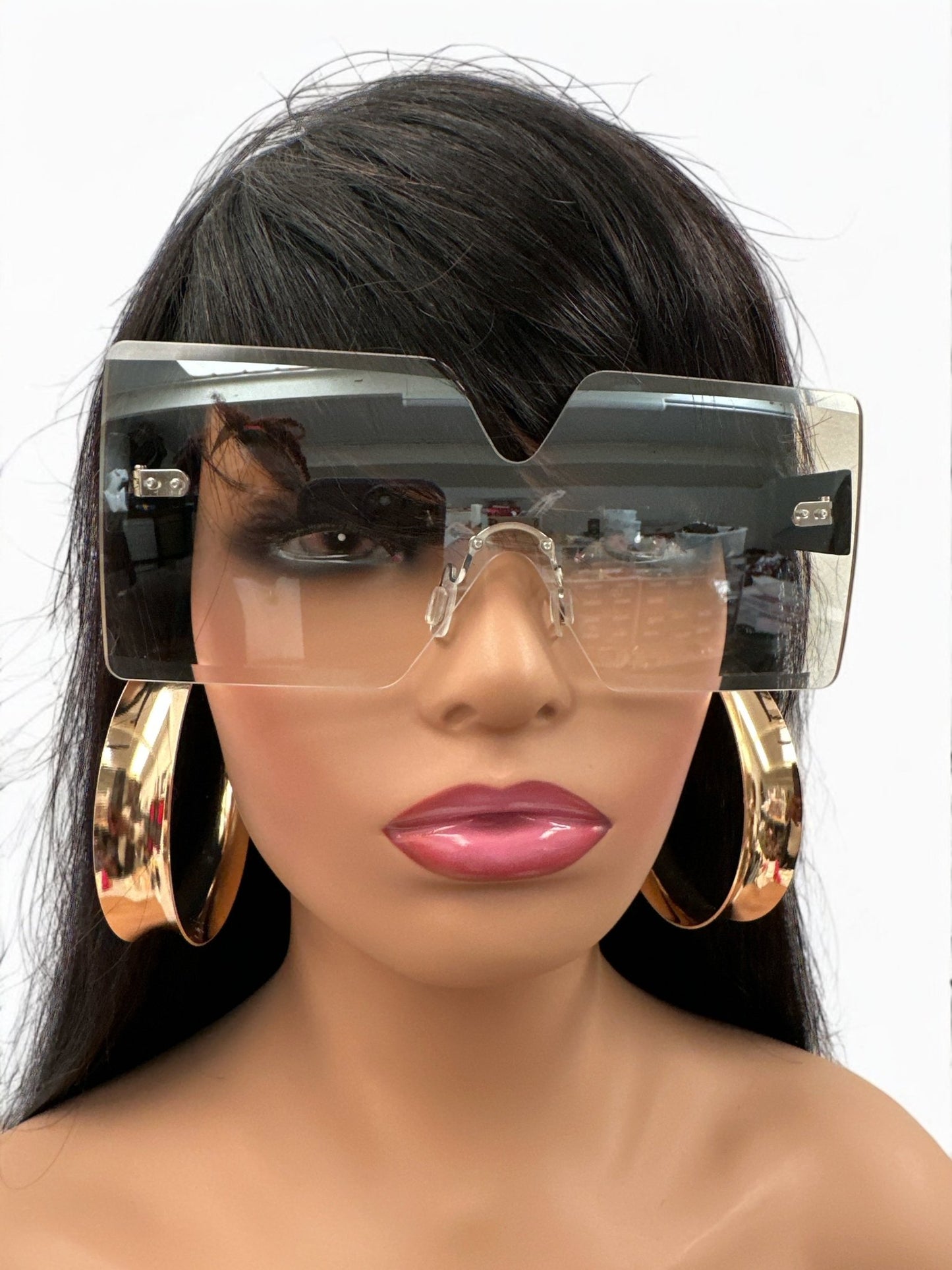 Oversized Trendy Square Sunglasses – UV400 Gradient Lens Fashion Shades for Women - Fatisha Boutique