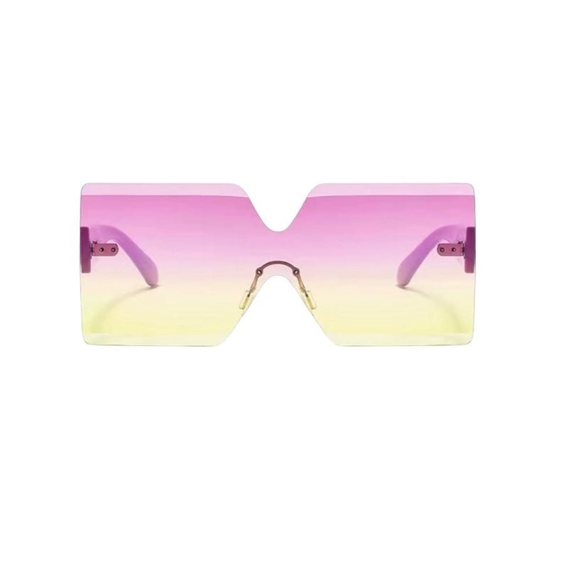 Oversized Trendy Square Sunglasses – UV400 Gradient Lens Fashion Shades for Women - Fatisha Boutique