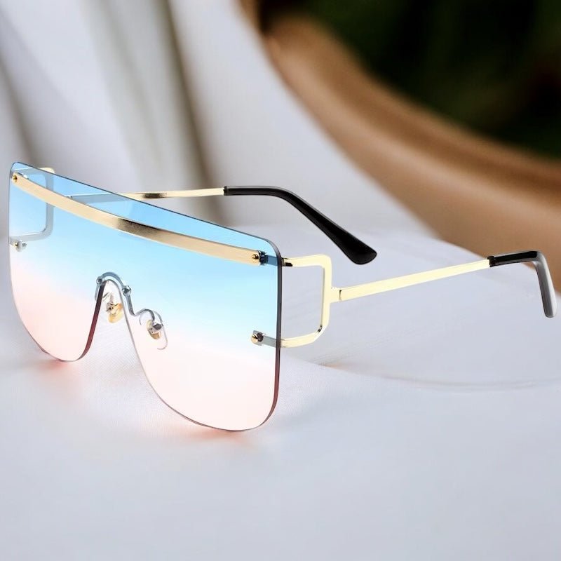 Oversized Trendy Square Sunglasses – UV400 Gradient Lenses for Women - Fatisha Boutique