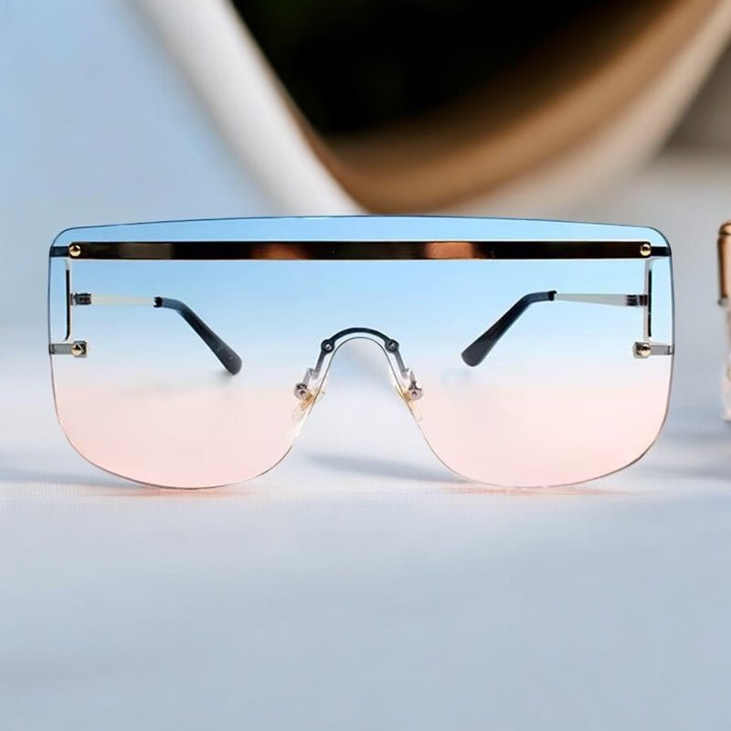 Oversized Trendy Square Sunglasses – UV400 Gradient Lenses for Women - Fatisha Boutique