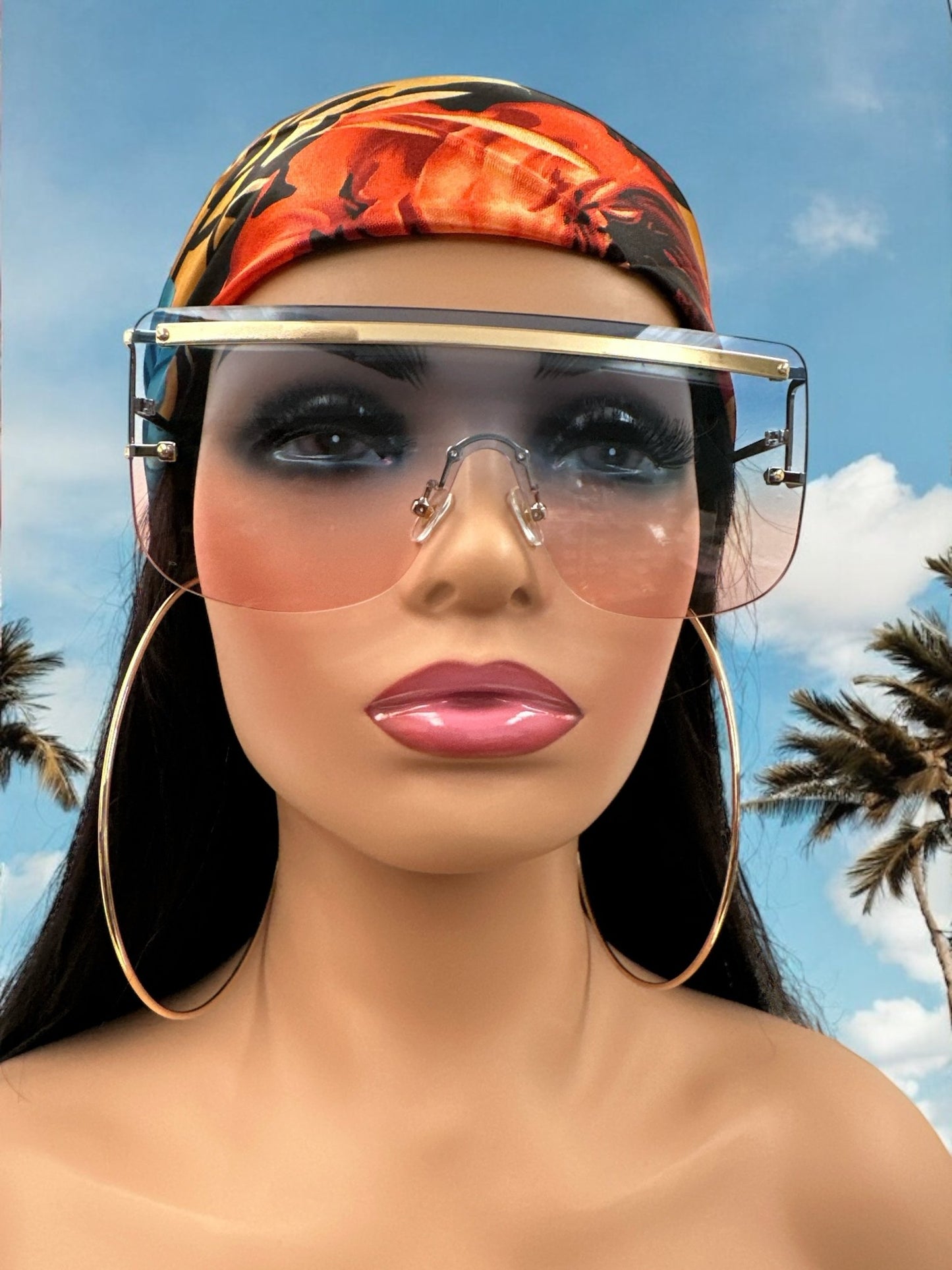 Oversized Trendy Square Sunglasses – UV400 Gradient Lenses for Women - Fatisha Boutique