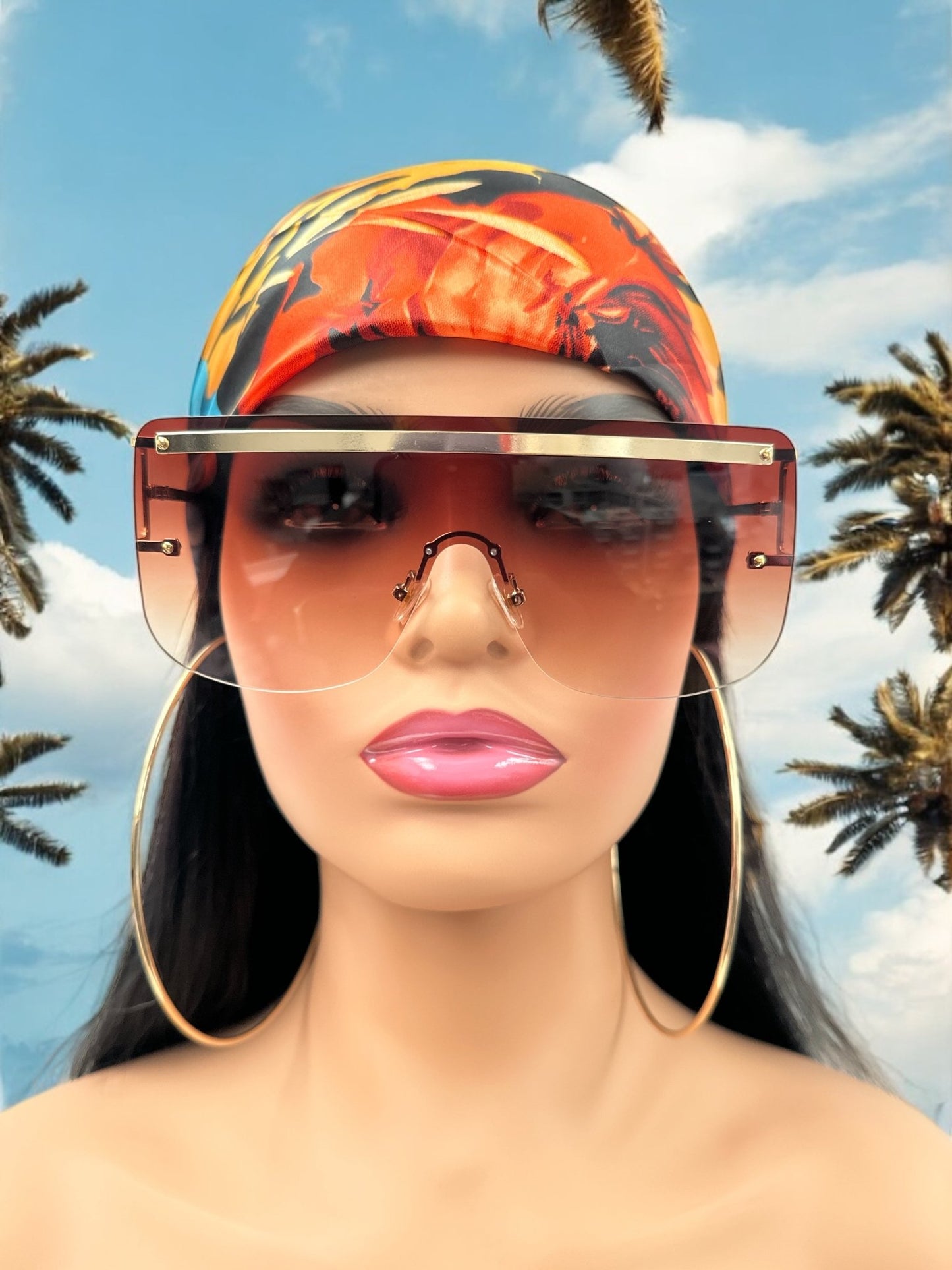 Oversized Trendy Square Sunglasses – UV400 Gradient Lenses for Women - Fatisha Boutique