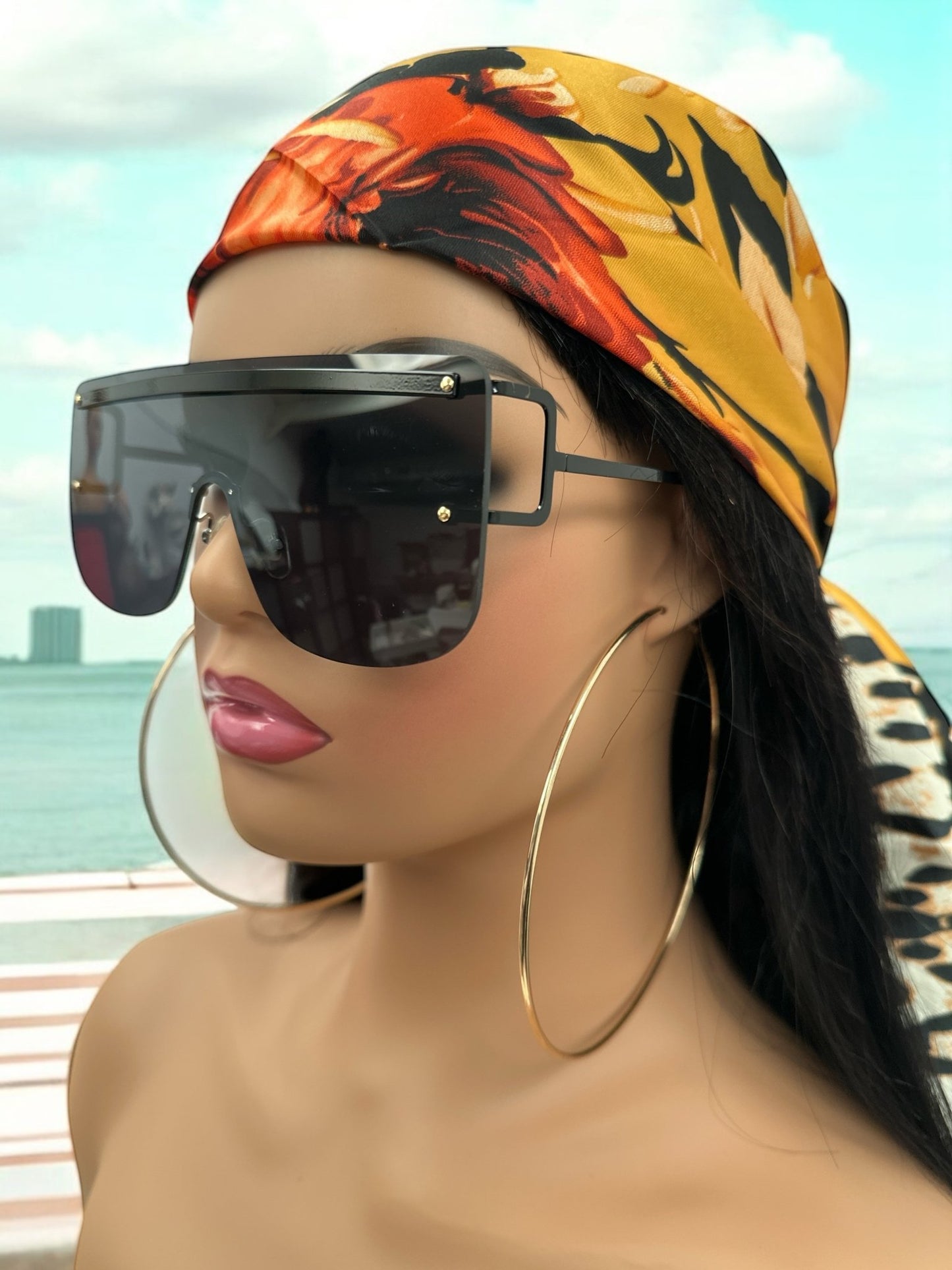 Oversized Trendy Square Sunglasses – UV400 Gradient Lenses for Women - Fatisha Boutique