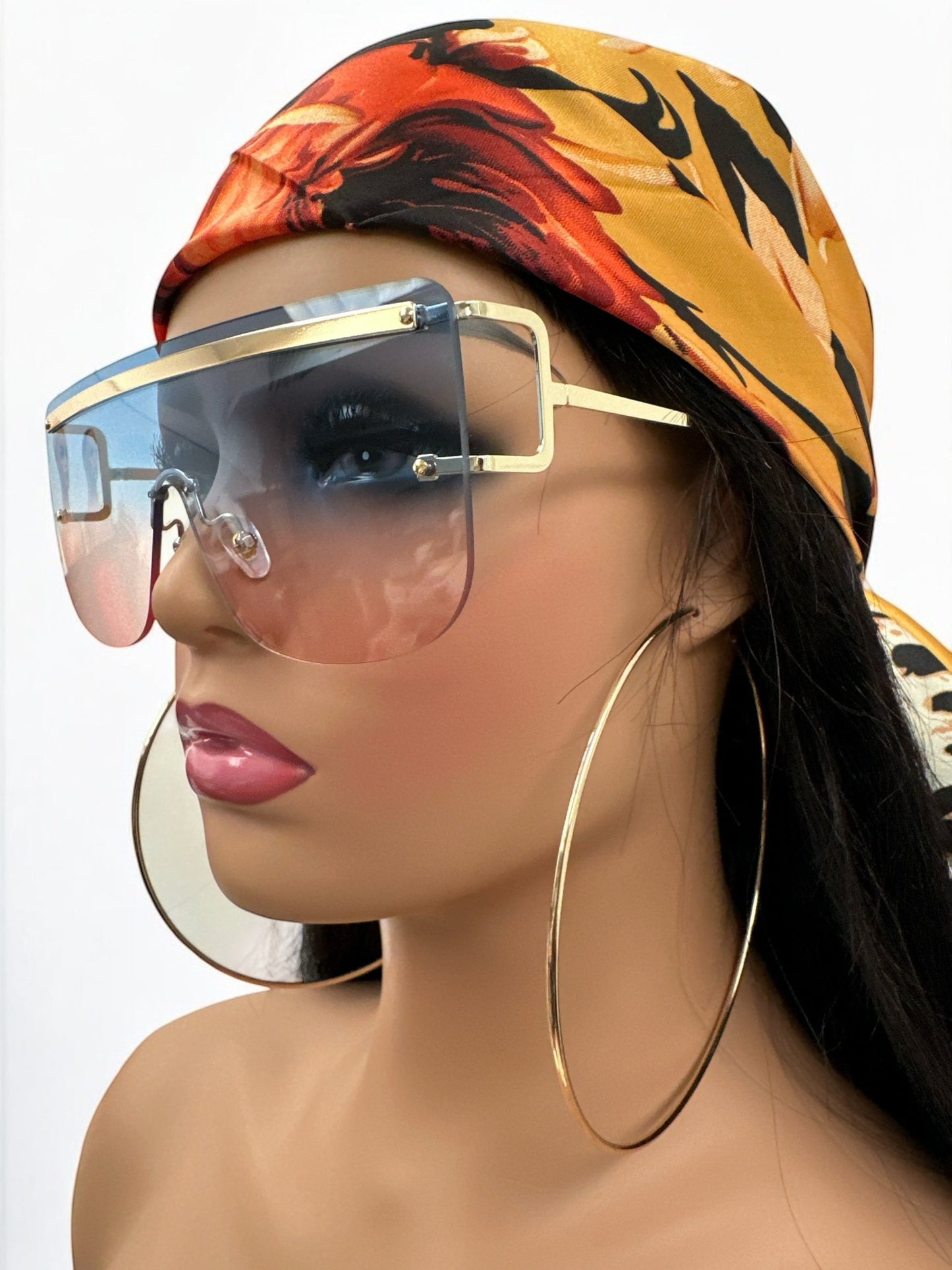 Oversized Trendy Square Sunglasses – UV400 Gradient Lenses for Women - Fatisha Boutique