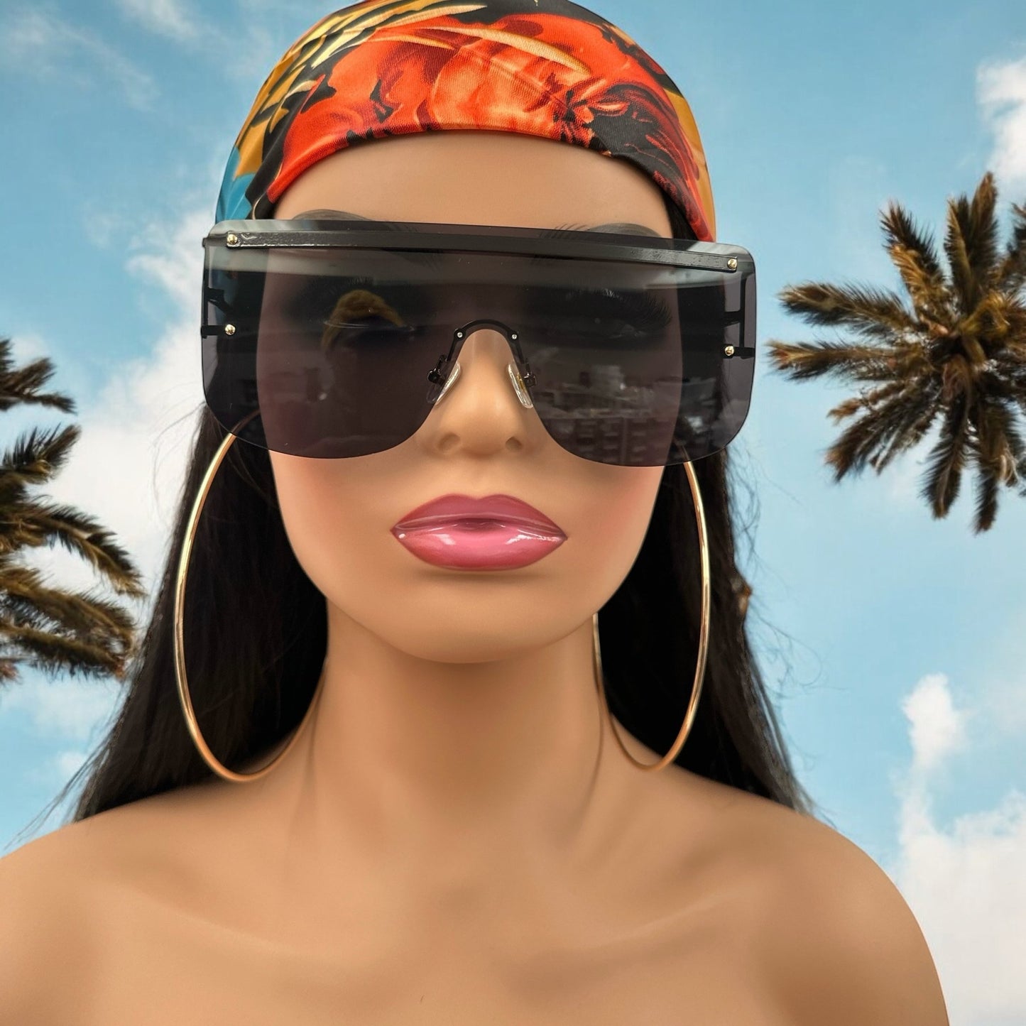 Oversized Trendy Square Sunglasses – UV400 Gradient Lenses for Women - Fatisha Boutique