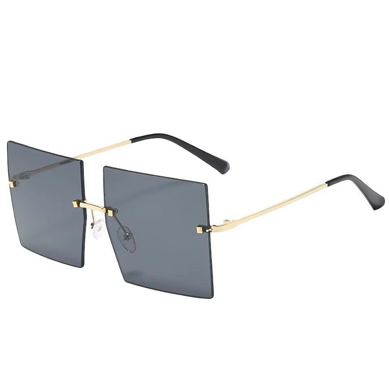 Oversized Trendy UV400 Square Sunglasses – Chic Gradient Lens Shades for Women - Fatisha Boutique