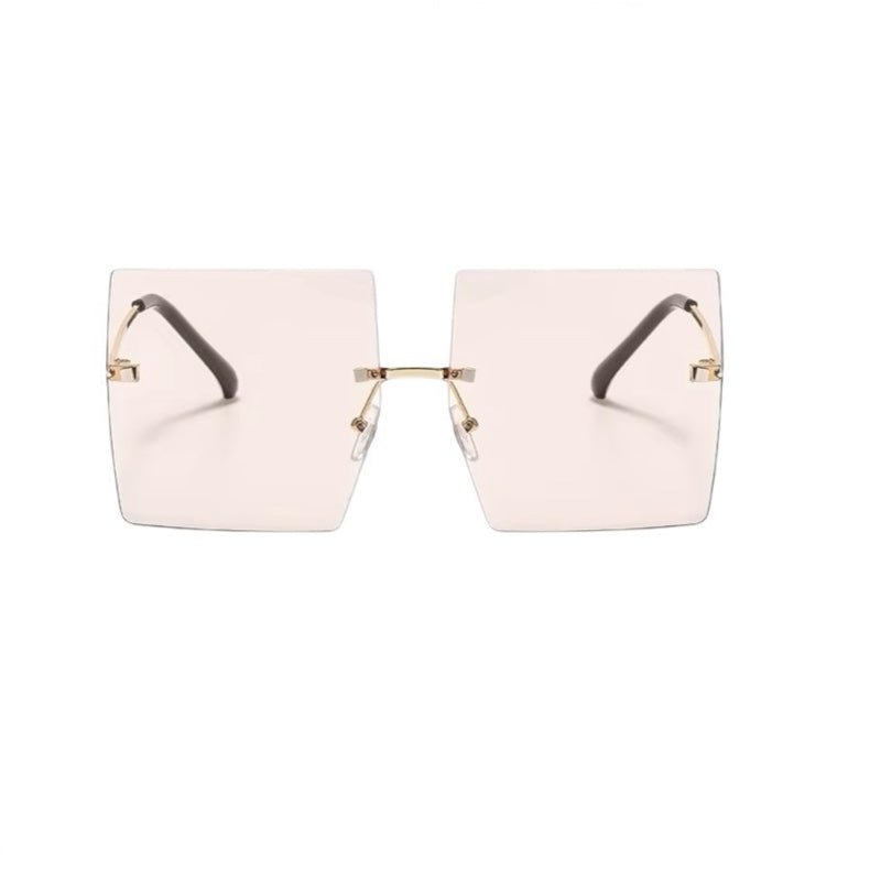 Oversized Trendy UV400 Square Sunglasses – Chic Gradient Lens Shades for Women - Fatisha Boutique