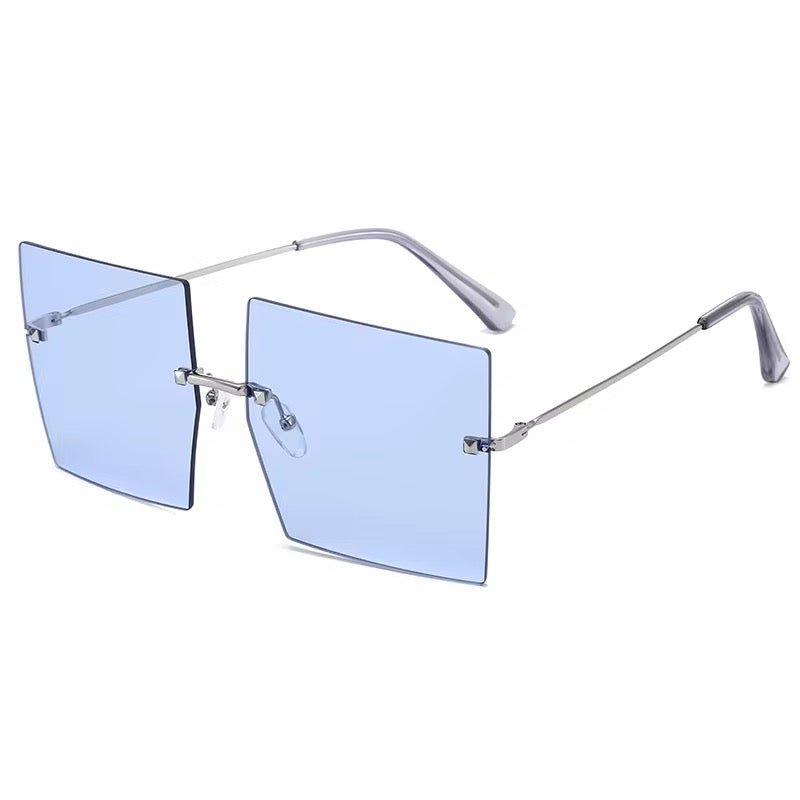 Oversized Trendy UV400 Square Sunglasses – Chic Gradient Lens Shades for Women - Fatisha Boutique