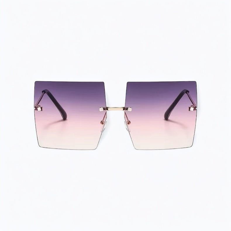 Oversized Trendy UV400 Square Sunglasses – Chic Gradient Lens Shades for Women - Fatisha Boutique