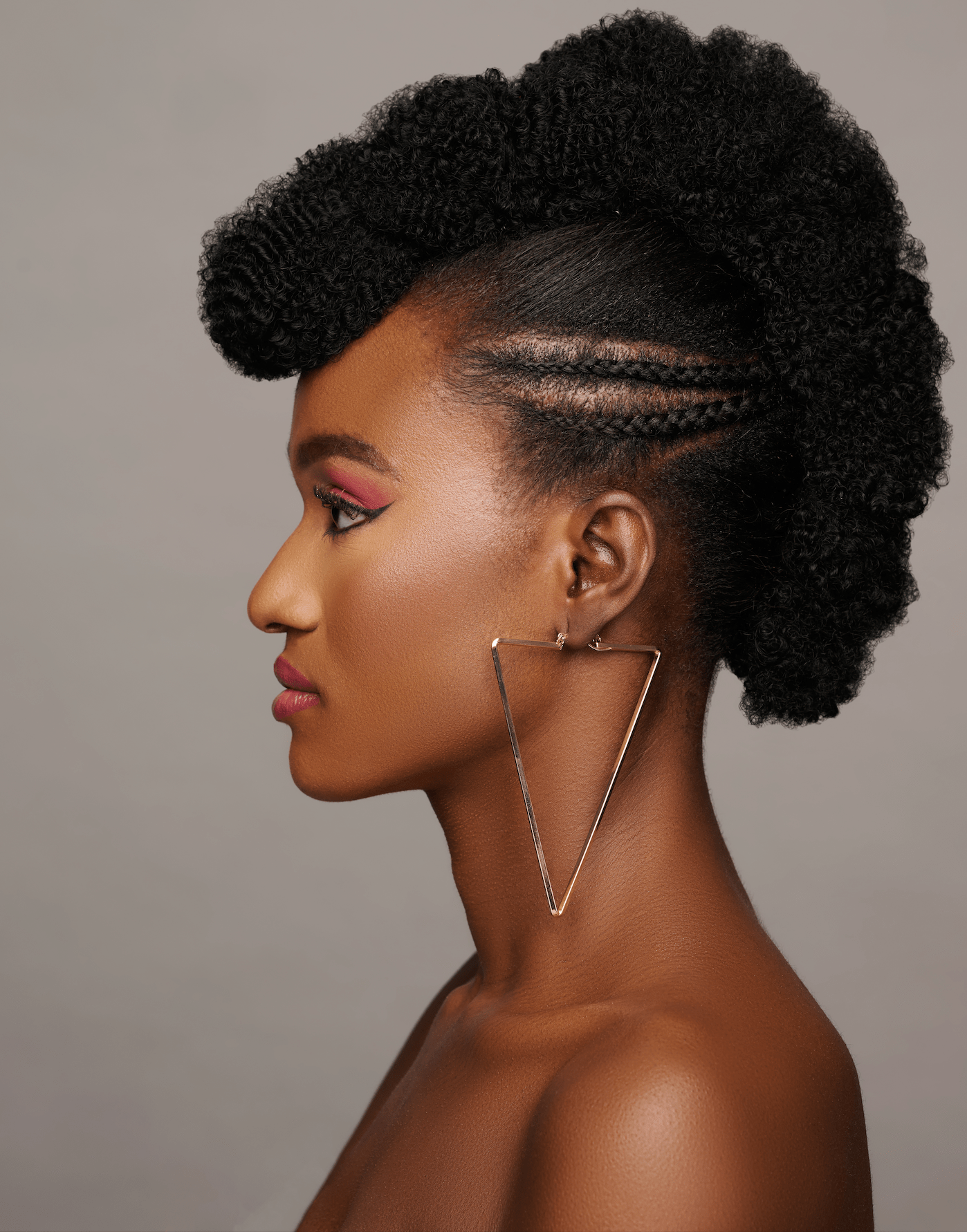 Oversized Triangle Statement Hoop Earrings - Fatisha Boutique