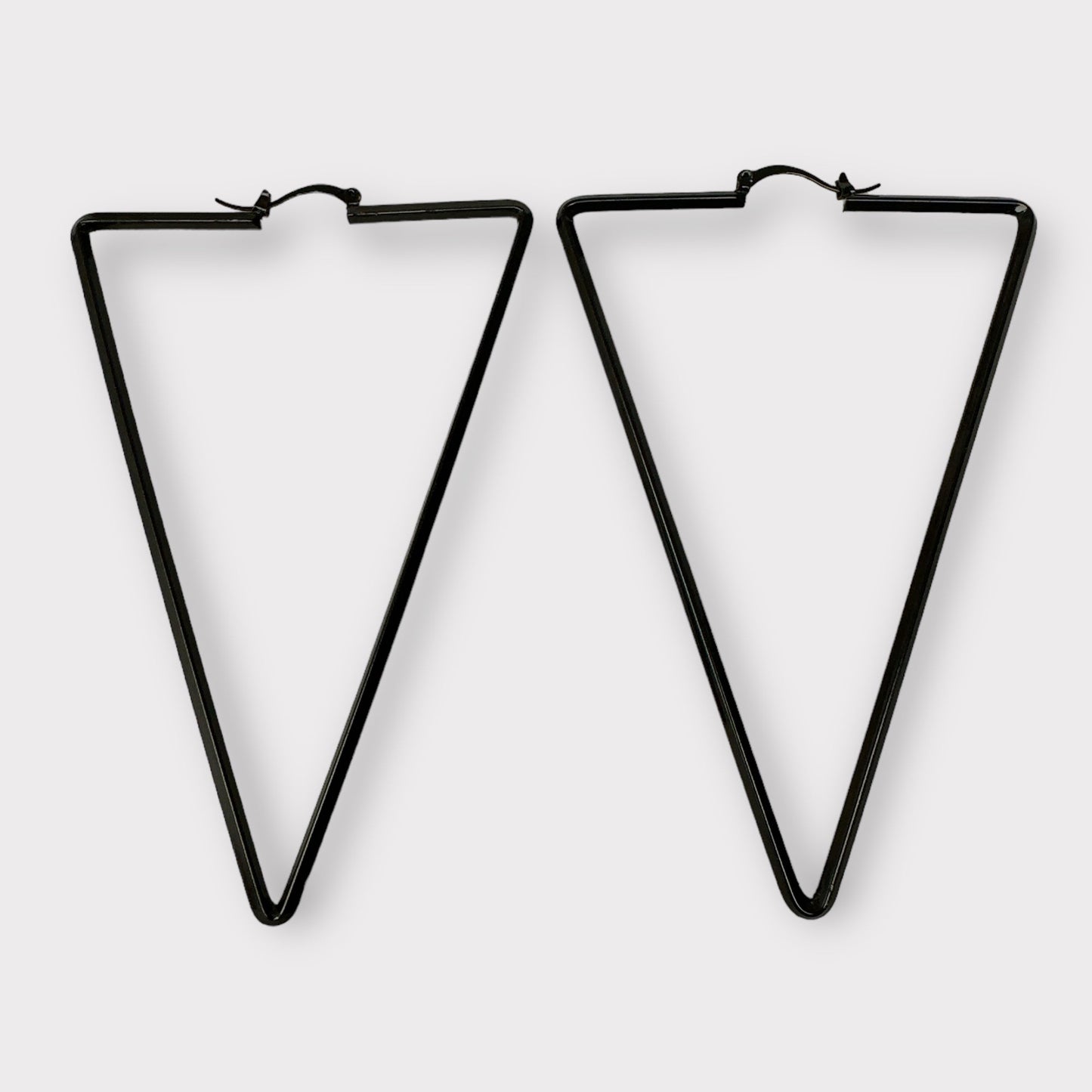Oversized Triangle Statement Hoop Earrings - Fatisha Boutique