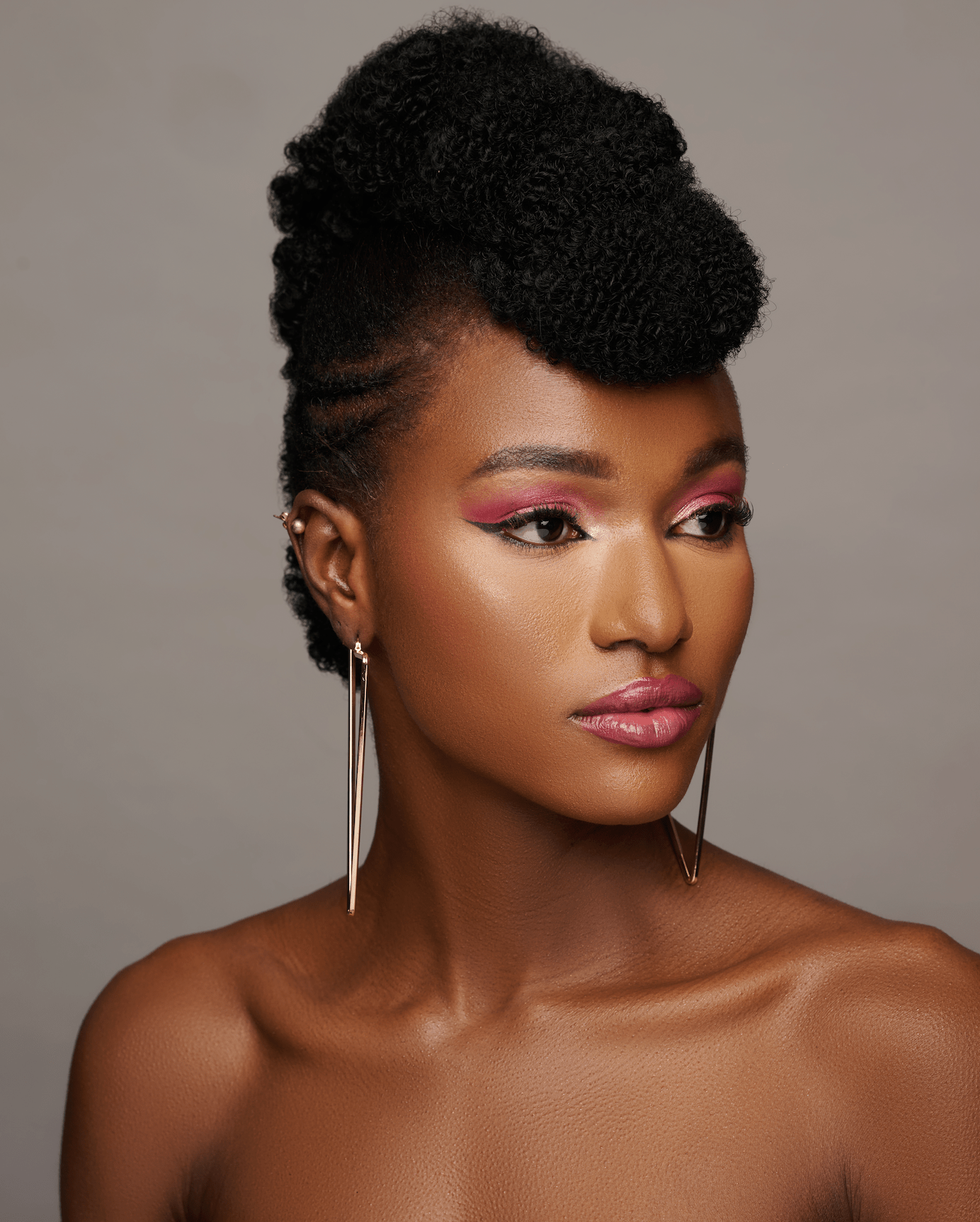 Oversized Triangle Statement Hoop Earrings - Fatisha Boutique