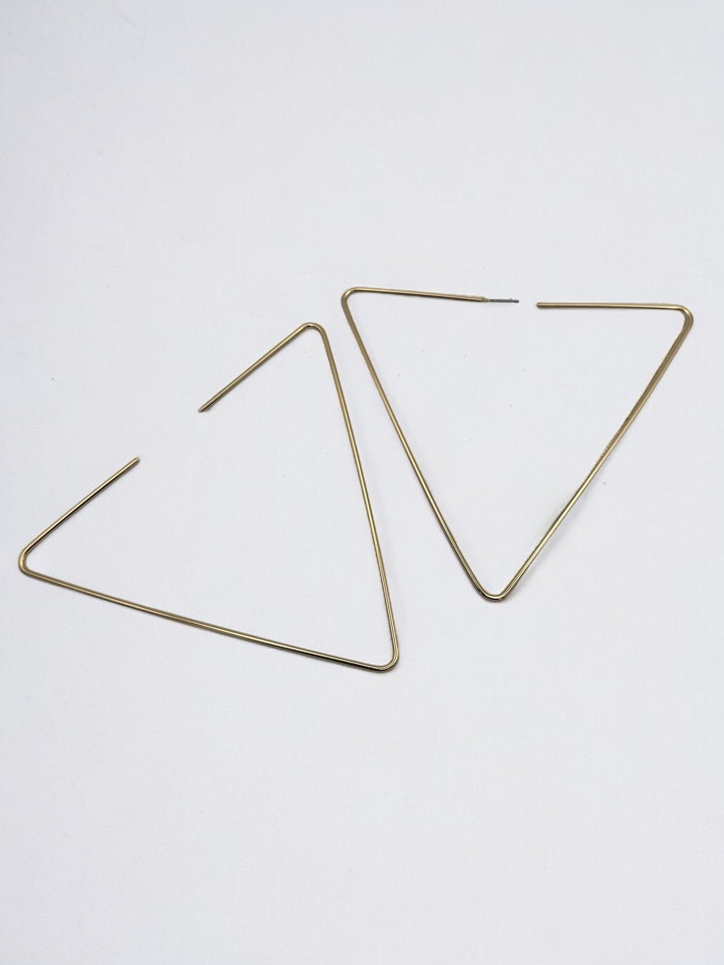 Oversized Triangle Statement Hoop Earrings - Fatisha Boutique