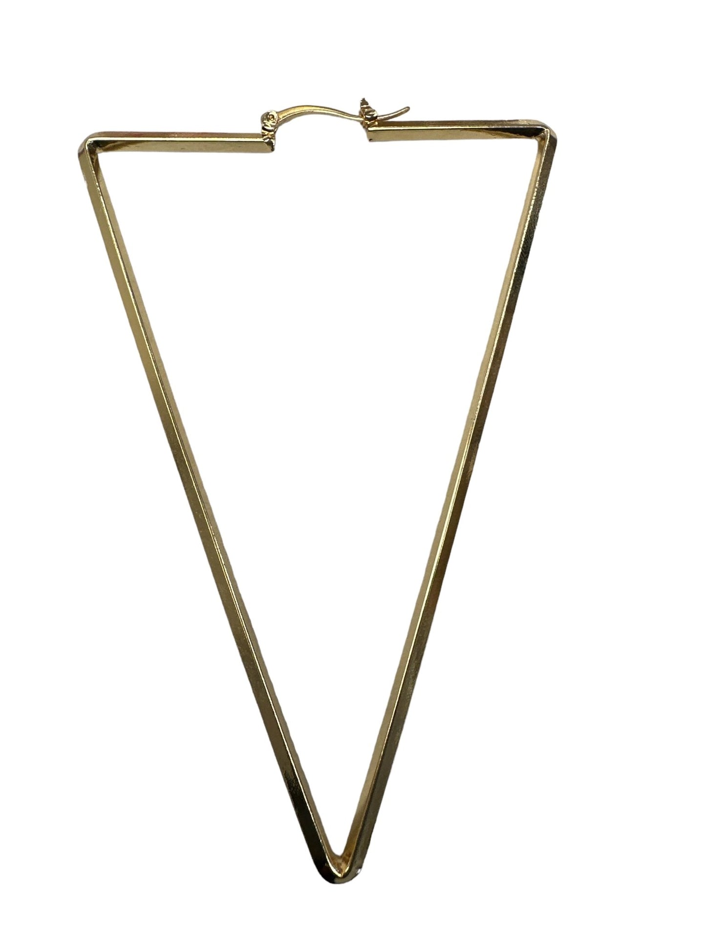 Oversized Triangle Statement Hoop Earrings - Fatisha Boutique